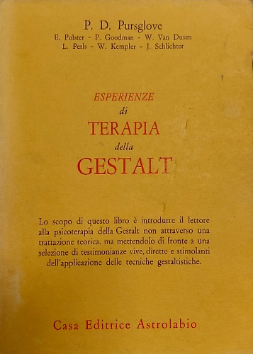 9788834001097-Esperienze di terapie della gestalt.