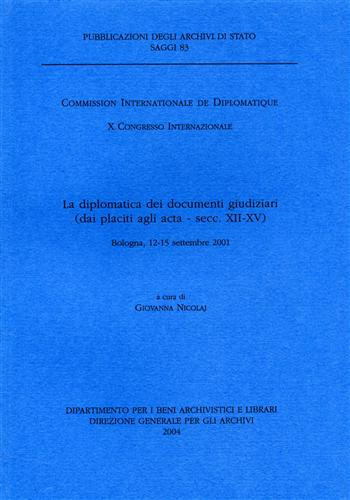 9788885054134-La diplomatica dei documenti giudiziari (dai placiti agli acta - secc. XII-XV).