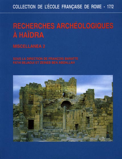 9782728305476-Recherches Archéologiques à Haidra. Miscellanea 2.