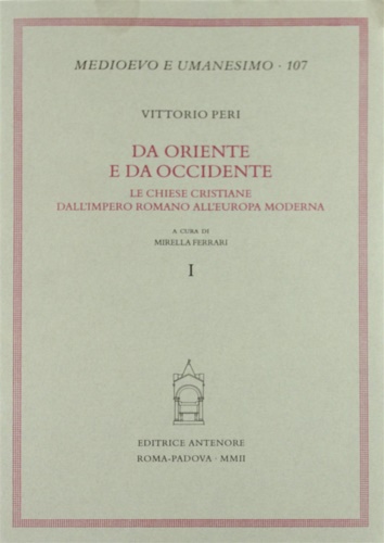 9788884555571-Da oriente e da occidente. Le chiese cristiane dall'impero romano all'Europa mod