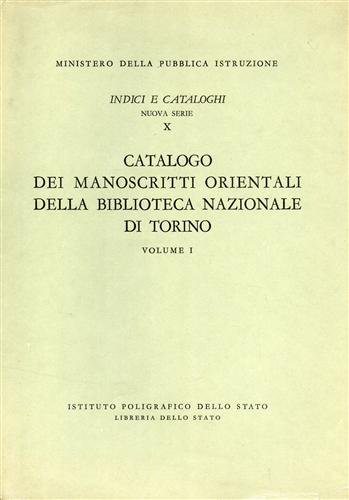 9788824030830-Catalogo dei manoscritti orientali della Biblioteca Nazionale di Torino. Vol.I.