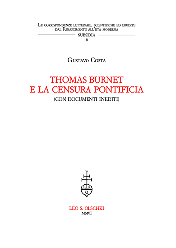 9788822255129-Thomas Burnet e la censura pontificia (con documenti inediti).