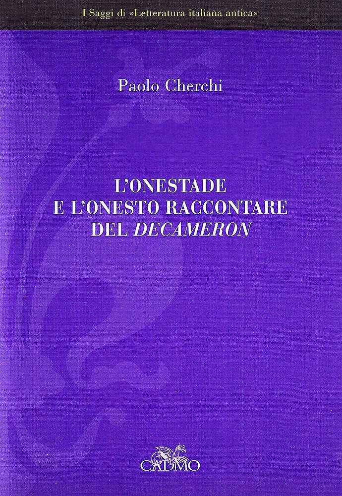 9788879233057-L'onestade e l'onesto raccontare del Decameron.