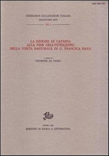 9788863720242-La Diocesi di Catania alla fine dell'Ottocento nella visita pastorale di G.Franc
