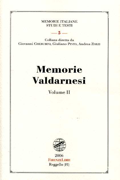 9788876220234-Memorie Valdarnesi. Vol.II, Memorie per servire alla storia dell'Accademia valda