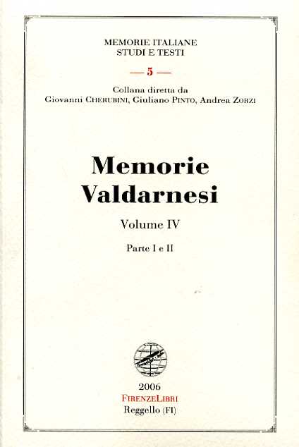 9788876220258-Memorie Valdarnesi. Vol.IV,parte I,II. Memorie per servire alla storia dell'Acca