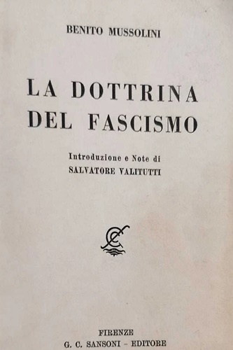 La dottrina del Fascismo.