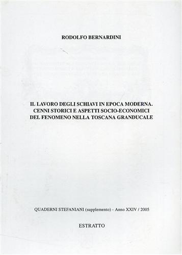 Il lavoro degli schiavi in epoca moderna. Cenni storici e aspetti socio-economic