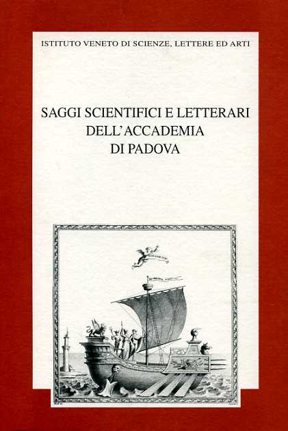 9788886166836-Saggi scientifici e letterari dell'Accademia di Padova.