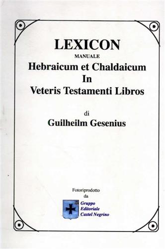 9788889662052-Lexicon. Hebraicum et Chaldaicum In Veteris Testamenti Libros.