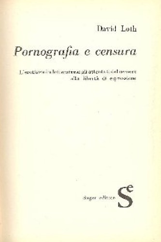 Pornografia e censura.