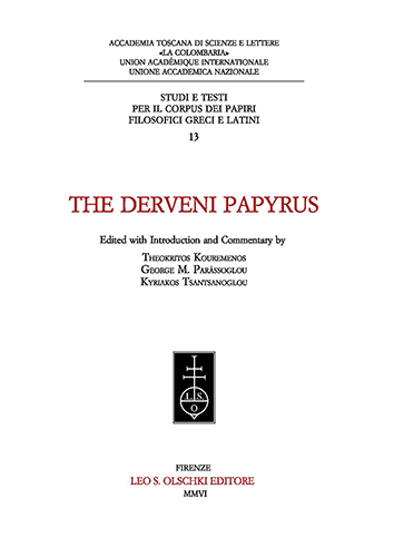 9788822255679-The Derveni Papyrus. Edited with Introduction and Commentary.