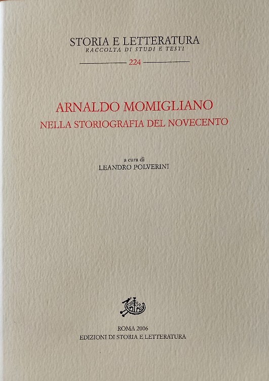 9788884982506-Arnaldo Momigliano nella storiografia del Novecento.
