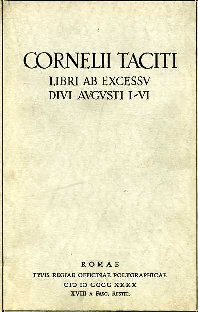 Libri ab excessu Divi Augusti I-VI.