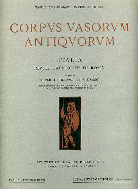Corpus Vasorum Antiquorum. Musei Capitolini di Roma. Italia,XXXVI, fascicolo I.