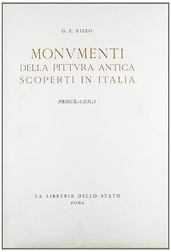 9788824031837-Monumenti della pittura antica scoperti in Italia. Programma.