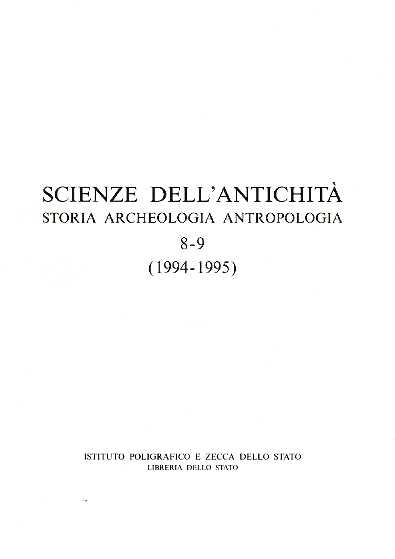 Scienze dell'Antichità. Storia Archeologia Antropologia. Vol.8-9.