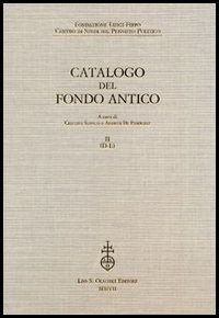 9788822256164-Catalogo del Fondo Antico. Volume II: D-L