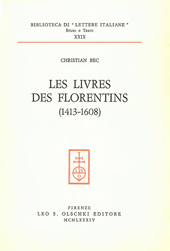 9788822232427-Les livres des florentines (1413-1608).