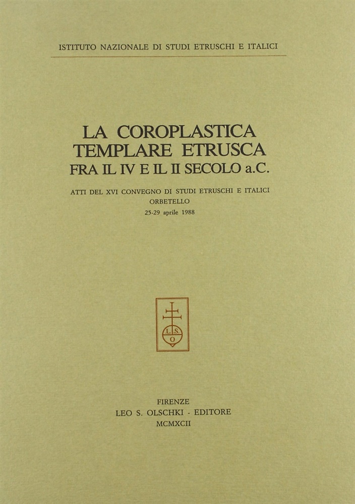 9788822239044-La Coroplastica templare etrusca fra il IV e il II secolo a.C.