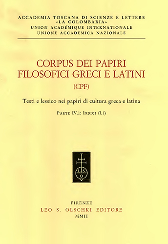 9788822251046-Corpus dei papiri filosofici greci e latini. Testi e lessico nei papiri di cultu